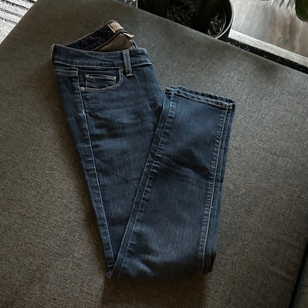 PAIGE Dark Blue Skinny Jeans - Picture 3 of 7